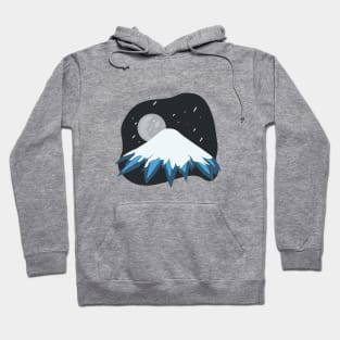 Mount Fuji at cold night Hoodie